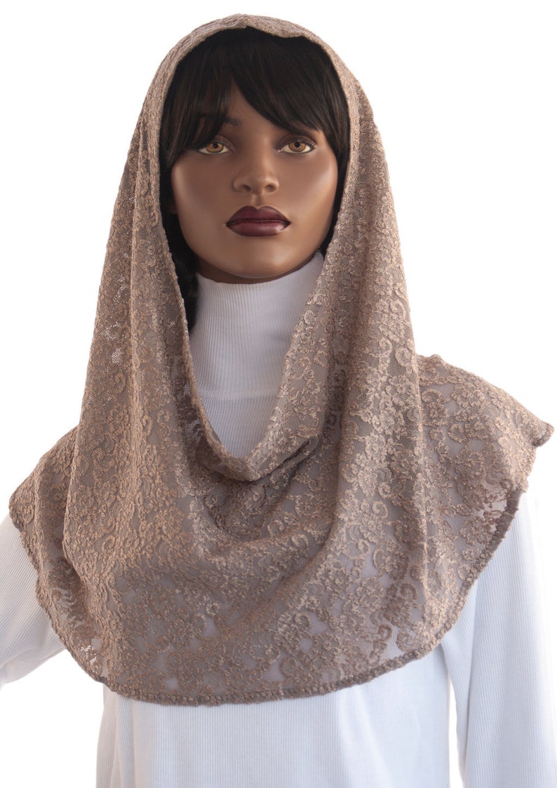 hooded wedding veil