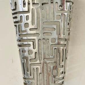 Contemporary Cutout Metal Wall Lamp