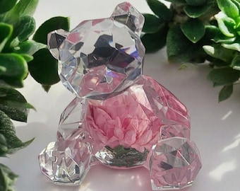 Teddy Bear Figurine – Custom Collectible Gift Handmade Epoxy Resin