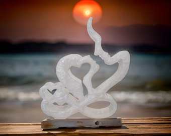 Handcrafted Infinity Couple Figurine – Wedding, Anniversary, or Home Decor