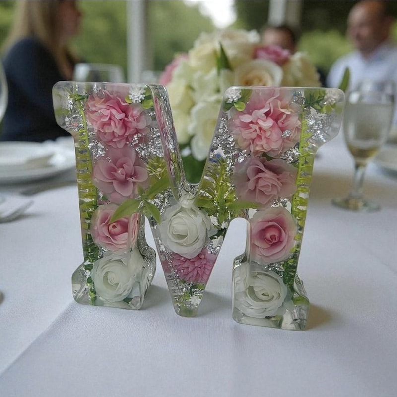 Resin Letters Roses Resin Letter - Etsy