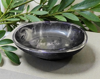 Handmade Resin Jewelry Bowl, Hidden Message Ring Dish, Keepsake Catchall