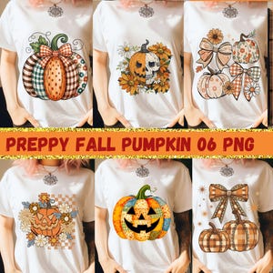 Floral Pumpkin PNG: Preppy Fall Clipart (Digital Download)
