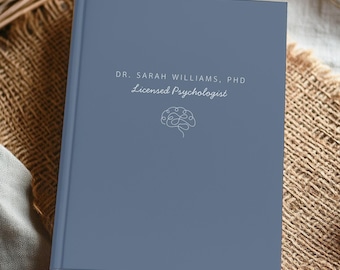 Personalized PhD Graduation Gift for Psychology, Custom Dr Name Journal, Licensed Psychologist Notebook, Doctorate Degree