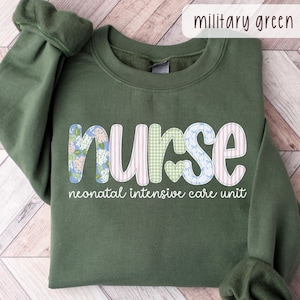 NICU Nurse Sweatshirt: Neonatal Intensive Care Unit RN Crewneck