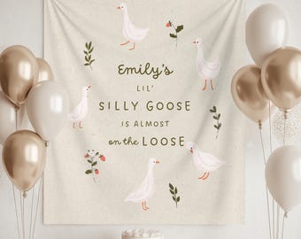 Silly Goose-babyshower | Gepersonaliseerde banner