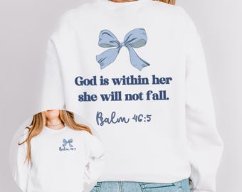 God is Within Her She Will Not Fall: Chinoiserie Sweatshirt