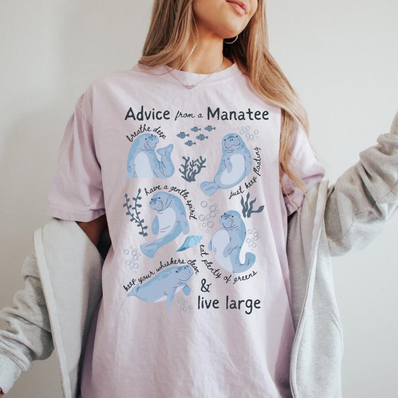 Manatee-skjorta Träffa mig på stranden Respektera lokalbefolkningen Manatee-skjorta Ekologi Hav-skjorta Naturälskare Gåva Djurälskare Gåva Naturälskare Orchid