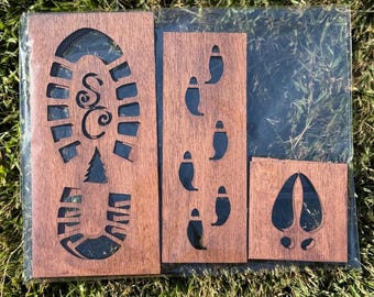 Christmas footprints