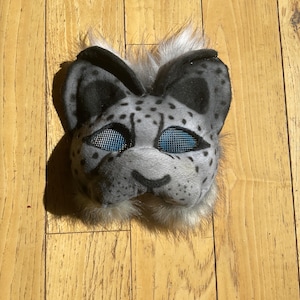Snow leopard cat mask