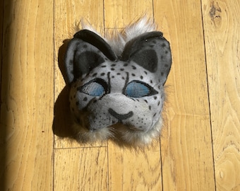 Snow leopard cat mask