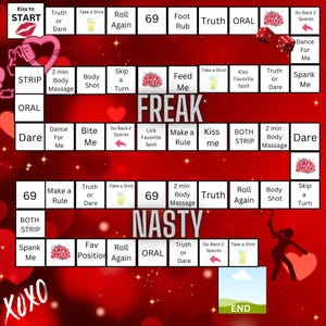 Adult Couple Games Editable Template