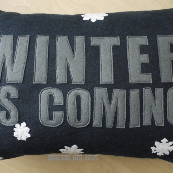 Winter is Coming Game of Thrones Felt Pillow