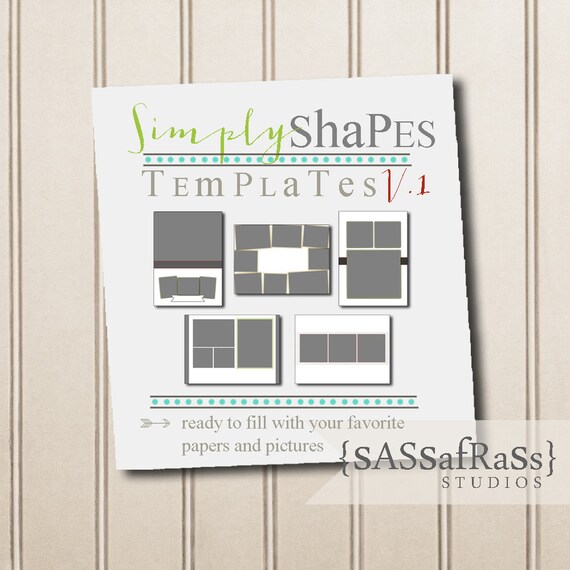 Einfach Formen Photoshop Vorlage V1 5 Basic Karte Vorlagen Etsy