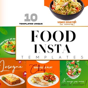 Restaurant canva templates