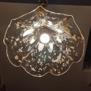 Murano Mid - Century light/Vintage Murano Glass Pendant/Murano Chandelier/Flower Light Fixture/1970s
