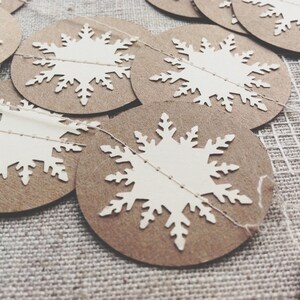 Snowflake Garland Winter Decor Christmas Decoration Holiday Decor Party Decor Christmas Garland Winter Wedding Cusom Lengths image 3