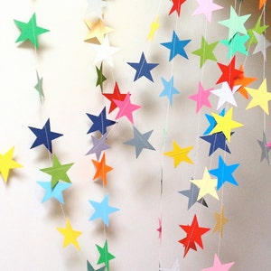 Star Garland Party Decoration Baby Shower Nursery Decor Birthday Choose Your Length 9 20 Feet image 4