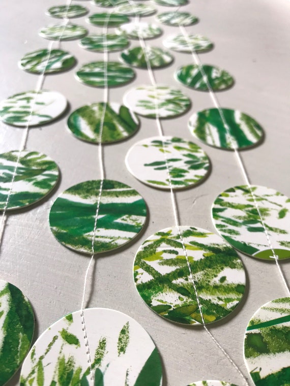 recycled paper garland