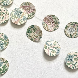 William Morris Paper Garland: Recycled Wedding Party Decor