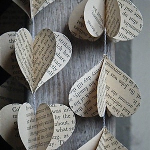 Mobile di carta 3D, Harry Potter, Mobile a forma di cuore, Decorazione di carta, Decorazioni per bambini, Libro vintage, Decorazione per feste, Mobile di carta, Accessorio per foto, Cuori