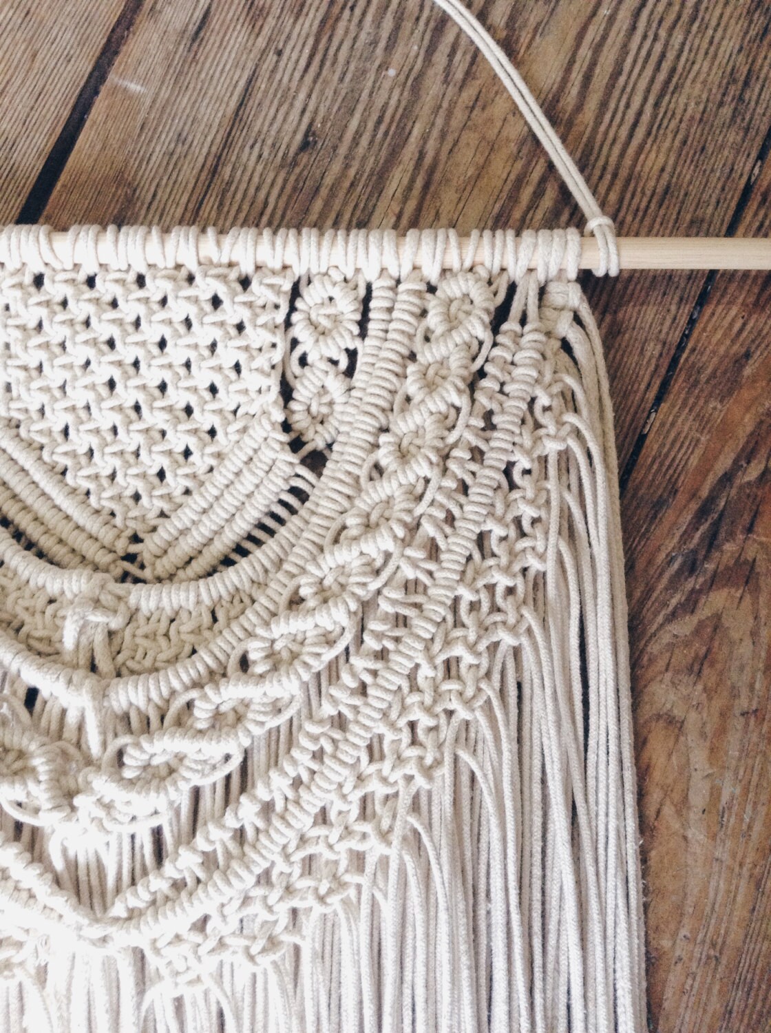 Accrochage Mural en Macramé, Décor Mural, de Mariage, Boho, Accrochage Macramé Moderne, Tissage, Tap