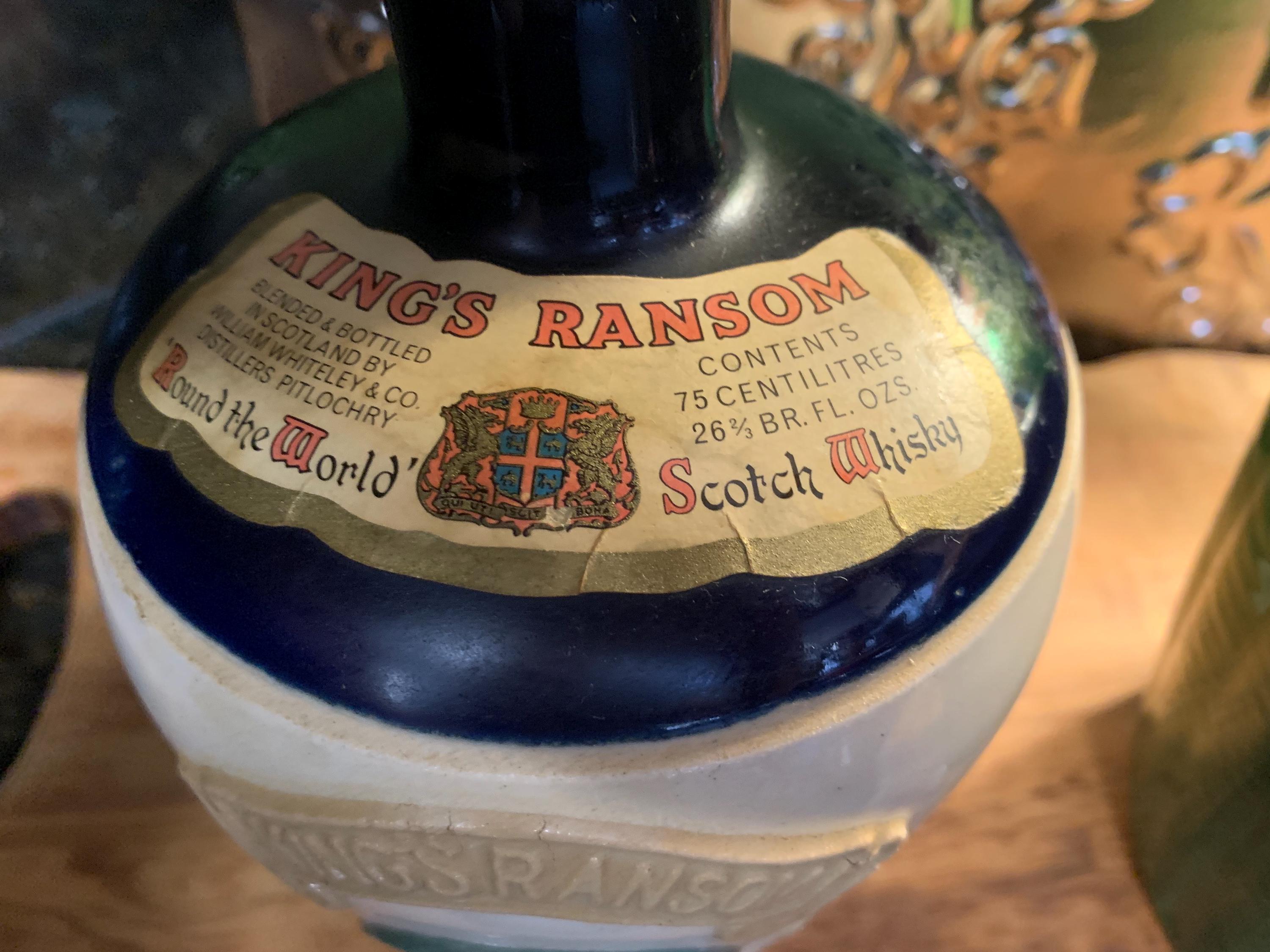 Vintage King's Ransom Scotch Whisky Decanter Jug Made in Scotland