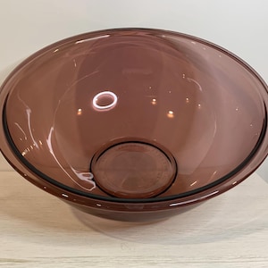 Set of 3 Amethyst Cranberry Vintage Pyrex Bowls Made in USA c1997