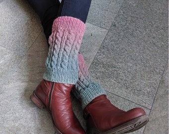 Wool leg warmers, XS/S ankle warmers, hand knit legwarmers women Christmas gift
