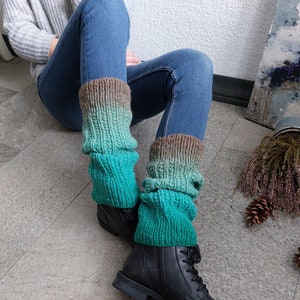 Leg warmers women, hand knit clothing