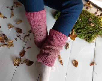 Leg warmers women, winter outfit, pink legwarmers, winter knitwear