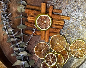 Dehydrated Lime Slices, Cocktail Garnish, Tea Infusion, Organoc