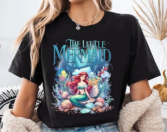 Comfort Colors Little Mermaid Ariel Shirt, Disney Tee