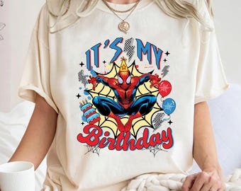 Comfort Colors Spider Birthday Boy Shirt, Spidey Birthday Era