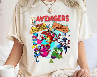 Comfort Colors Mickey Mouse Avengers Comic Book Shirt