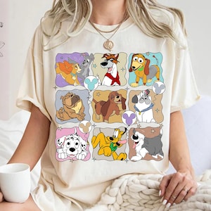 Comfort Colors Disney Dogs Shirt, Dog Lovers Shirt, Disneyland Shirt, Disney World Shirt, Cute Disney Dog Gift, Disney Family Trip 2025 Tee