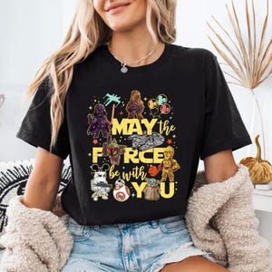 Comfort Colors May The Force Be With You Shirt, Hollywood Studios, Galaxy&#39;s Edge Family Trip Shirt, Disneyworld Shirt, Disney Trip Shirt