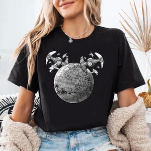 Comfort Colors Mickey Death Star, Star Wars Shirt, Disney World Shirt, Star Wars Vintage Shirt, Star Wars Gift, Mickey Head Shirt
