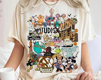Comfort Colors Disney Hollywood Studios Halloween Shirt, Hollywood Studios Trip Shirt, Disneyy Family Vacation, Disney Halloween Trip Shirt