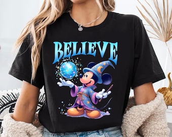Comfort Colors Disney Fantasia Mickey Wizard T-Shirt