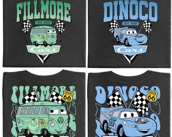 Comfort Colors Cars Family Trip Shirt, Pixar Lightning McQueen & Sally