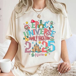 Comfort Colors Custom Epic Universe Family Vacation Shirt, Disney Trip Tee