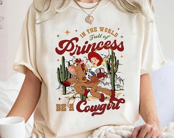 Comfort Colors Cowgirl Shirt, Toy Story Jessie & Bullseye Western Tee