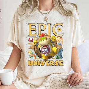 Comfort Colors Super Mario Epic Universe Shirt, Bowser Epic Universe Family Shirt, Epic Group Matching, Family Vacation