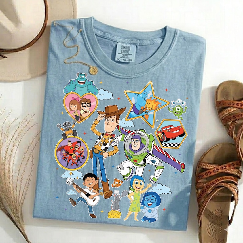 Toy Story Disney Pixar Shirt, You've Got A Friend In Me Tee, Woody Buzz image 1
