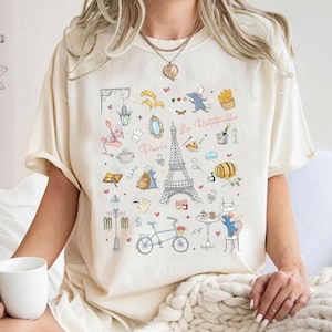 Comfort Colors Paris La Ratatouille Shirt, Disney Ratatouille Paris France Shirt, Ratatouille Movie Items, Disney Chef Shirt, Remy Gusteau&#39;s