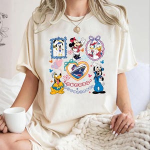 Comfort Colors Disney Cruise Line Shirt, Coquette Bows Shirt, Mouse And Friends Cruise Shirt, Family Vacation Shirt, Family Trip 2025 Shirt