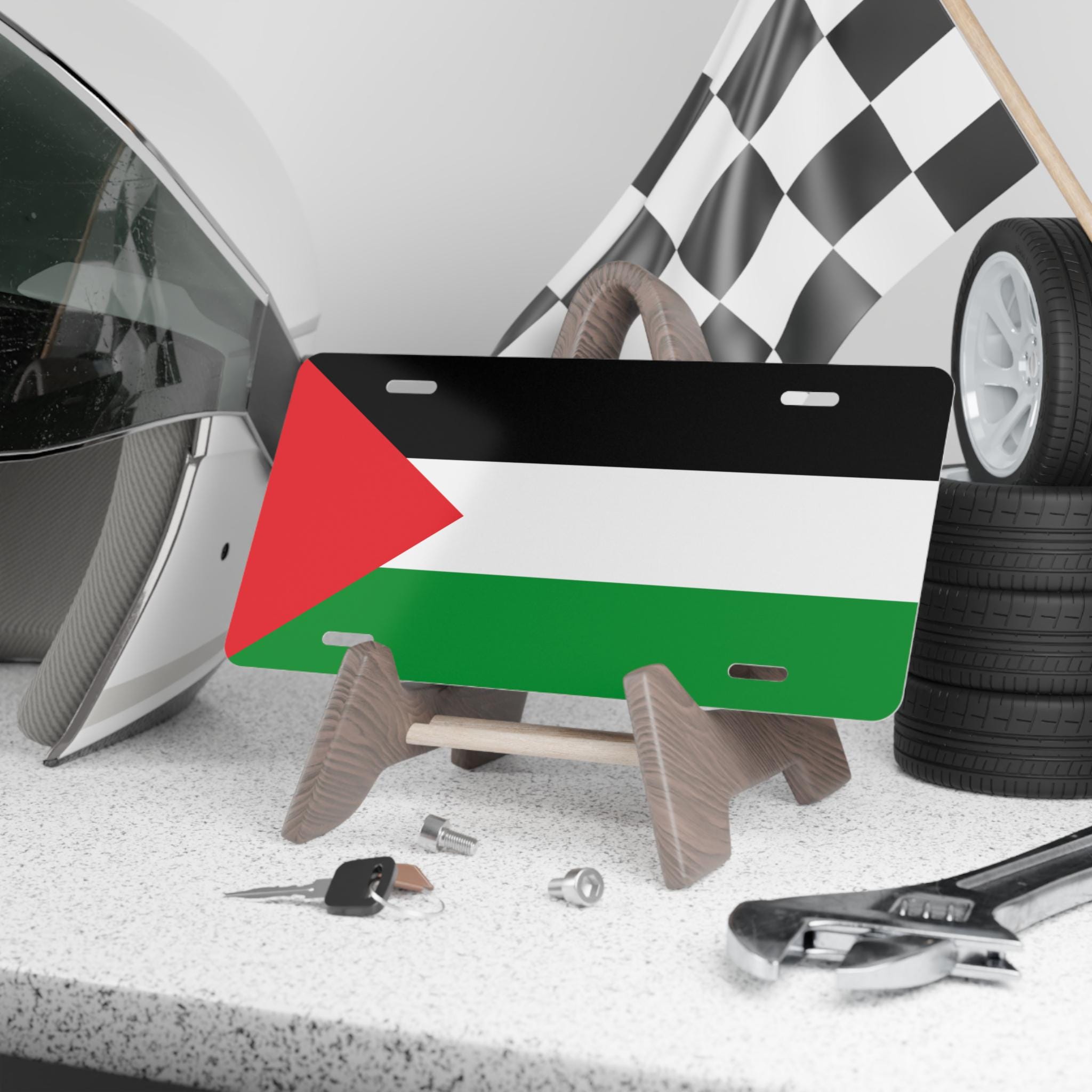 Free Palestine License Plate, Aluminum Vanity Plate, Solidarity Car Accessory