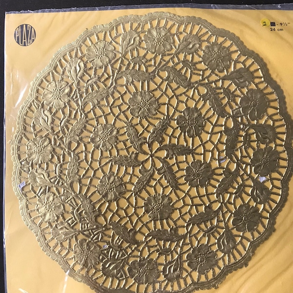 Gold Paper Doilies Etsy