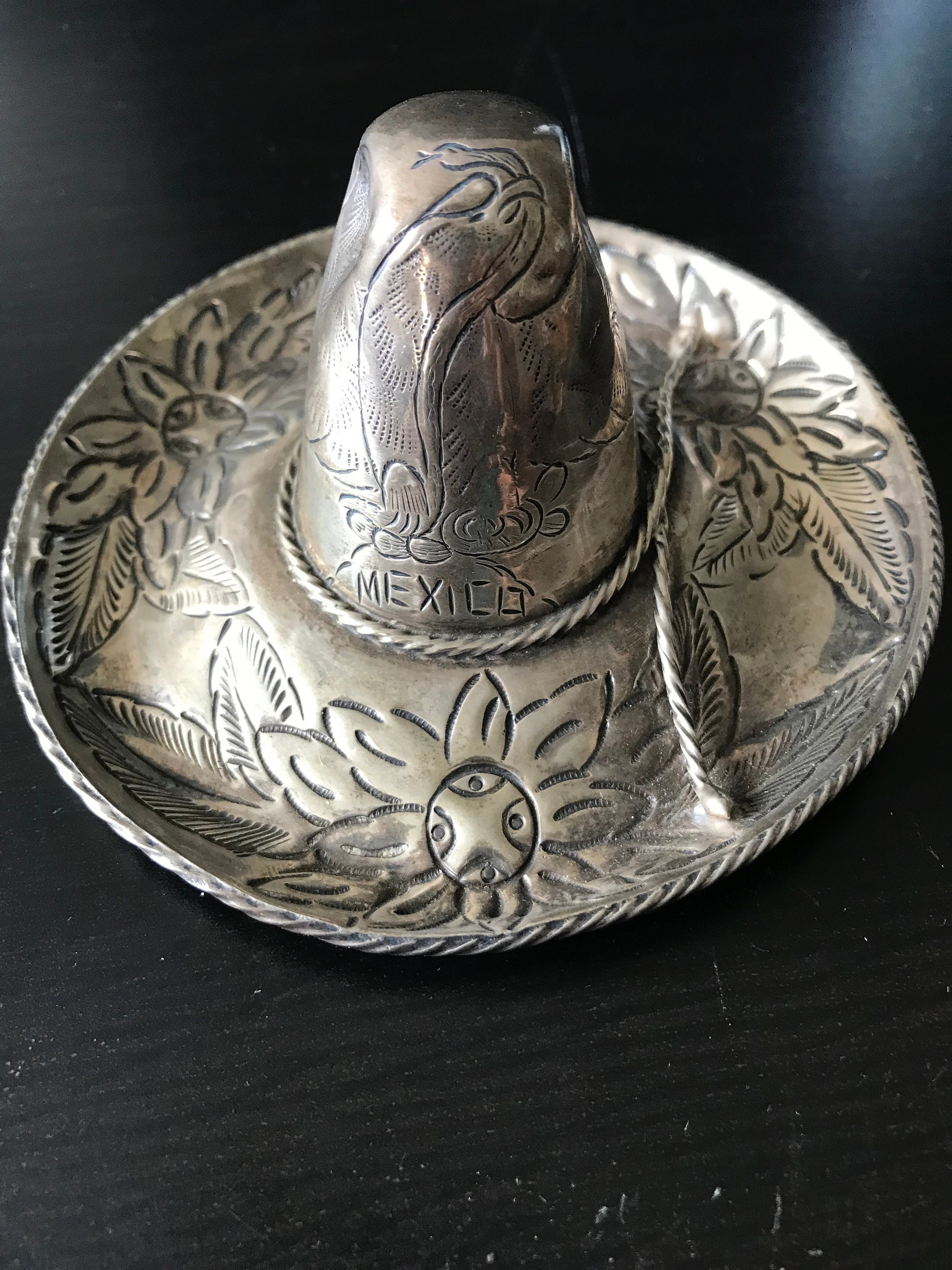 Mexican Sterling Silver Sombrero by L. Maciel - Etsy